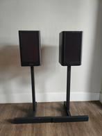 Mission speakers op standaard, Audio, Tv en Foto, Luidsprekers, Gebruikt, 60 tot 120 watt, Front, Rear of Stereo speakers, Ophalen