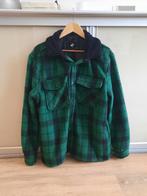 Heren jas / dik vest in combinatie groen zwart maat L, Ophalen of Verzenden, Gedragen, Maat 52/54 (L), Zwart