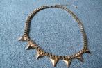 Gold triangle chain necklace (Forever 21), Ophalen of Verzenden, Gebruikt, Goud, Overige materialen