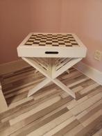 Schaaktafeltje / Spelletjestafel, Minder dan 55 cm, Gebruikt, Vierkant, Landelijk