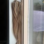 Invisible wefts 45 cm 50 gram blond gemixt, Ophalen of Verzenden, Zo goed als nieuw, Pruik of Haarverlenging