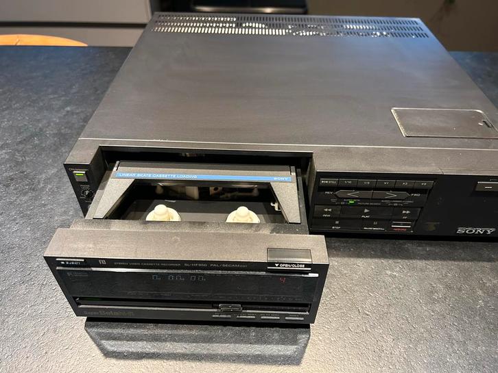 Sony Betamax SL-HF950ES - Zeldzame Topklasse VCR, Audio, Tv en Foto, Videospelers, Gebruikt, Betamax-speler of -recorder, Ophalen of Verzenden
