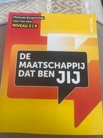 De Maatschappij Dat Ben Jij - MBO 3/4, Boeken, Ophalen, Zo goed als nieuw, MBO