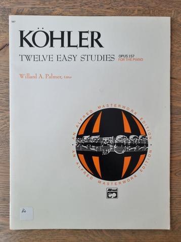 Köhler - Twelve easy studies - Opus 157 beschikbaar voor biedingen