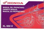 Honda XL650 V manual handleiding (5521z), Motoren, Handleidingen en Instructieboekjes, Verzenden, Honda