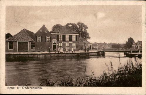 Onderdendam st 1923 uitg W. Haan, Verzamelen, Ansichtkaarten | Nederland, Gelopen, Groningen, 1920 tot 1940, Verzenden