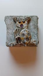 Vintage Uiltje Schweizer Handarbeit, Tuin en Terras, Ophalen of Verzenden, Gebruikt, Steen, Dierenbeeld