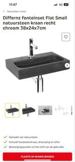 differnz fontein set wasbakje toilet 2 stuks, Ophalen of Verzenden, Nieuw