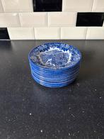 12x Dickens Series Borden – English Ironstone Blue & White, Ophalen, Gebruikt, Bord(en), Overige stijlen