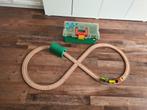 Plastic Treinbaan Acht Vorm + Tunnel & Trein, Ophalen, Gebruikt, Complete set, Duplo