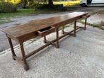 Antieke eiken eettafel of kloostertafel groot 335 cm lang, Ophalen