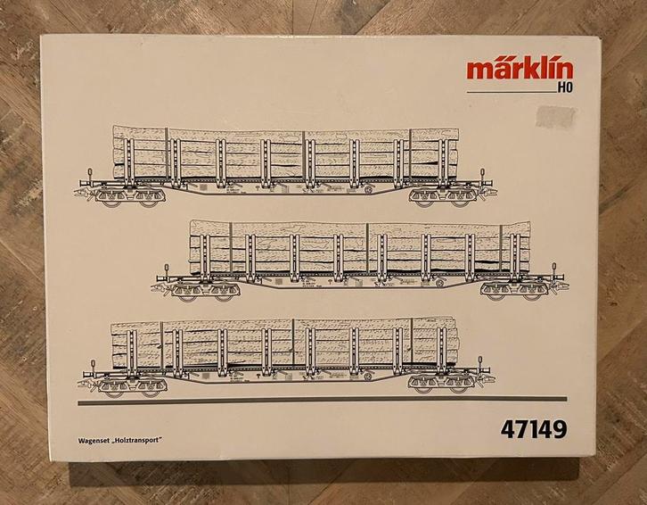 Märklin HO 47149 Rongenwagenset (uniek item), Hobby en Vrije tijd, Modeltreinen | H0, Nieuw, Wagon, Wisselstroom, Märklin, Ophalen of Verzenden