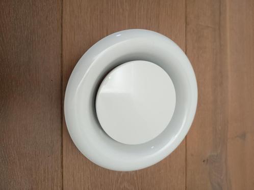 Afzuigventiel 125MM - H&C VENT - Wit/Staal - NIEUW, Doe-het-zelf en Verbouw, IJzerwaren en Bevestigingsmiddelen, Nieuw, Overige typen