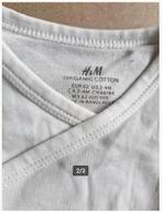 Witte overslag romper effen Maat 62 h4, Nacht- of Onderkleding, H&M, Jongetje of Meisje, H&M