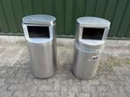 RVS combisteel prullenbak afvalbak 40L horeca, Ophalen, Gebruikt, 40 liter of meer, Rvs