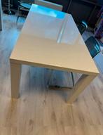 2 glossy white eettafels GRATIS OPHALEN, Huis en Inrichting, Tafels | Eettafels, Zo goed als nieuw, 150 tot 200 cm, Rechthoekig