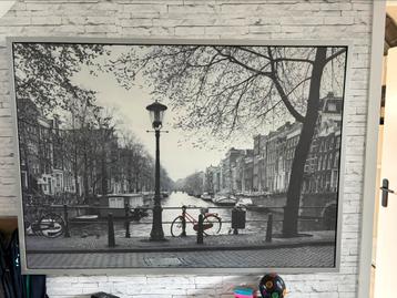 Schilderij Amsterdam grachten 