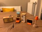 Hema houten poppenhuis meubels, Verzamelen, Poppenhuizen en Toebehoren, Ophalen of Verzenden, Zo goed als nieuw, Poppenhuis