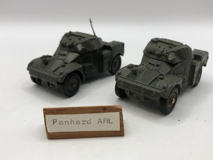 Set van 2x Dinky Toys 814 Panhard AML -GOED- M11, Hobby en Vrije tijd, Modelauto's | 1:43, Gebruikt, Overige typen, Dinky Toys