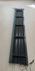 Zwarte. Houten jaloeziee ( breed 221cm x hoogte 191cm), Huis en Inrichting, Zwart, Nieuw, Ophalen of Verzenden, 200 cm of meer