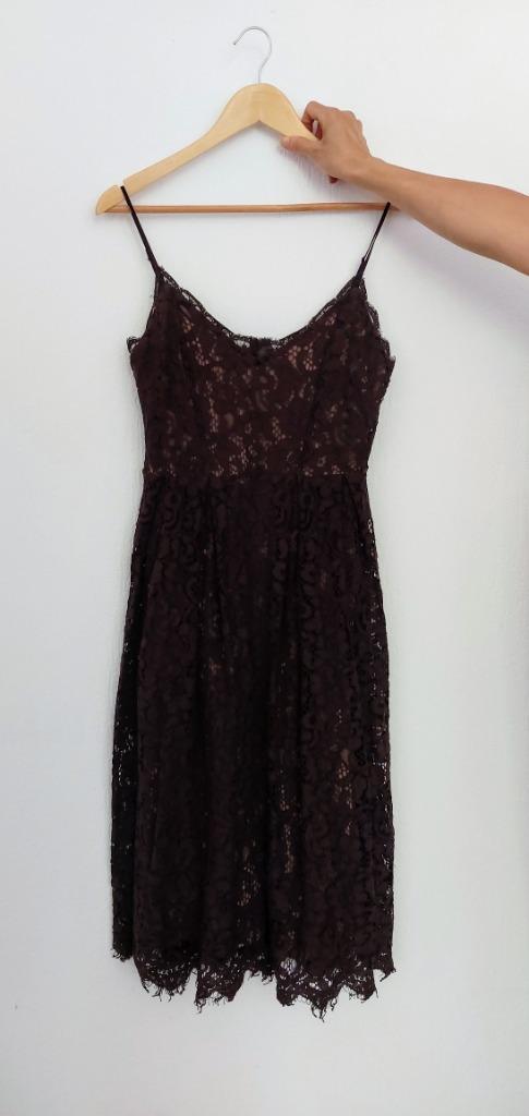 H&M bruine jurk – maat 36, Kleding | Dames, Jurken, Zo goed als nieuw, Maat 36 (S), Bruin, Onder de knie, Ophalen of Verzenden