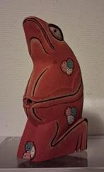 Snijwerk uit Bali Kikker hout, Antiek en Kunst, Verzenden