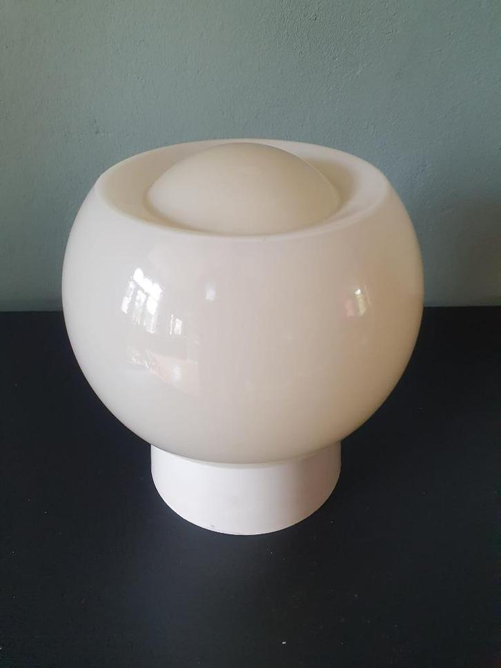 Art Deco Thabur Plafondlamp in creme kleur, Huis en Inrichting, Lampen | Plafondlampen, Zo goed als nieuw, Glas, Kunststof, Ophalen of Verzenden