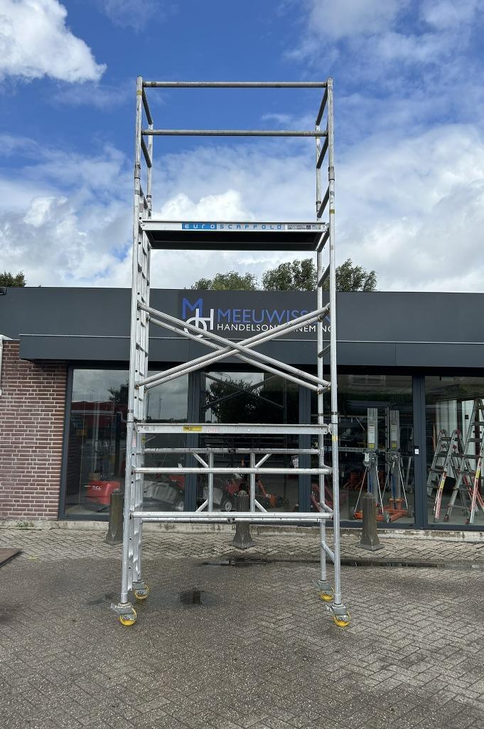 Little Jumbo aluminium rolsteiger 6.00M werkhoogte 0.75x1.80, Doe-het-zelf en Verbouw, Steigers, Gebruikt, Rolsteiger of Kamersteiger