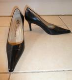 Peter Kaiser pumps maat 37 1/2 puntneus zwart leer ZGAN, Peter Kaiser, Pumps, Verzenden, Zwart
