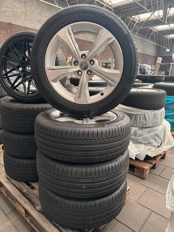 Audi Q5/SQ5 FY lichtmetalen velgen met Continental banden, Auto-onderdelen, Banden en Velgen, Banden en Velgen, Zomerbanden, 19 inch