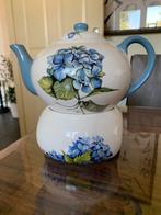 Jet by ter steege theepot met warmhouder ( Hortensia), Huis en Inrichting, Keuken | Servies, Ophalen of Verzenden, Zo goed als nieuw