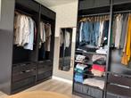 Ikea Pax kast zwart/bruin totaal 275cm breed, Huis en Inrichting, Ophalen, 200 cm of meer, Zo goed als nieuw, 50 tot 75 cm