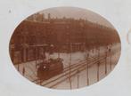 Amsterdam oude foto Ceintuurbaan Tram sneeuw, Ophalen of Verzenden, Voor 1920, Noord-Holland