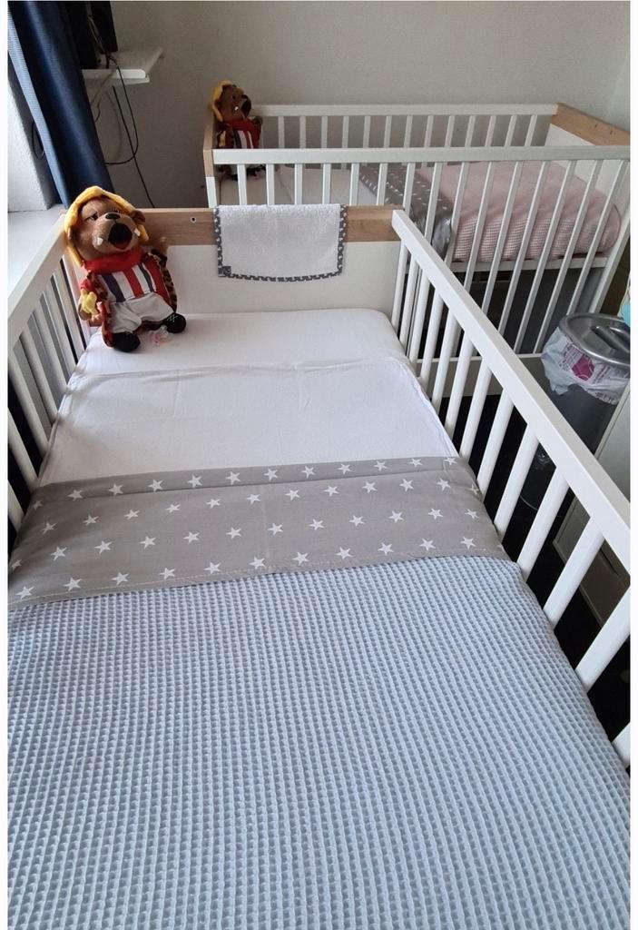 Kinderkamer (tweeling) wit/eiken, Kinderen en Baby's, Kinderkamer | Complete kinderkamers, Gebruikt, Jongetje of Meisje, Ophalen