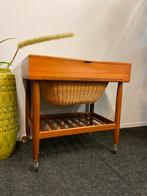 Origineel Deens Design Vitré naaikastje vintage teak retro, Huis en Inrichting, Ophalen, Zo goed als nieuw, Nvt, Rechthoekig