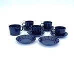 Kaj Franck - IIttala Teema - 7 delig koffie set blauw, Huis en Inrichting, Keuken | Servies, Gebruikt, Ophalen of Verzenden, Overige stijlen