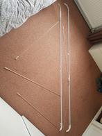 Tweemaal witte gordijnenrails, Huis en Inrichting, Ophalen, Gebruikt, 200 cm of meer, Wit