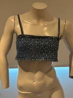 Zara jeans top vol met steentjes maat xs/s nieuw, Blauw, ., Zara, Ophalen of Verzenden