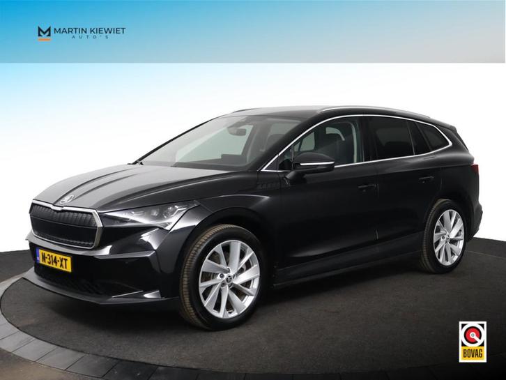 Skoda Enyaq iV 80 Founders Edition Black|Leer|SOH 93%|Camera, Auto's, Skoda, Bedrijf, Te koop, Enyaq, ABS, Achteruitrijcamera