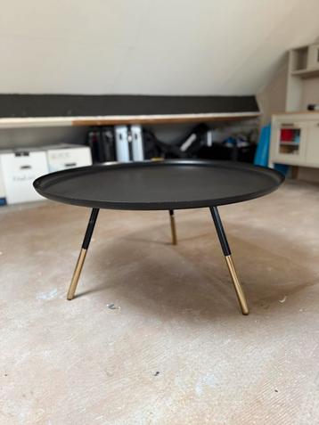 Sissy Boy zwart metalen salontafel dia 75 cm beschikbaar voor biedingen
