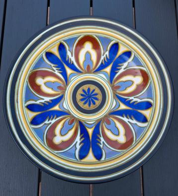 Zeldzaam mooi groot Gouda plateel Zuid Holland wandbord  beschikbaar voor biedingen