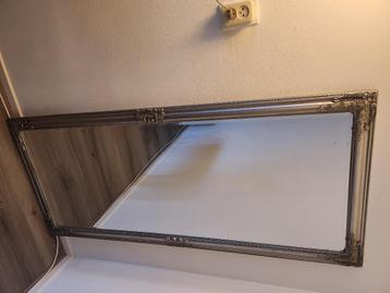 Spiegel antiek barok vintage zilver 162 x 72 cm beschikbaar voor biedingen