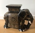 Vintage XXL plantentafel olifant van keramiek | jaren 60, Ophalen of Verzenden, Zo goed als nieuw, Overige materialen