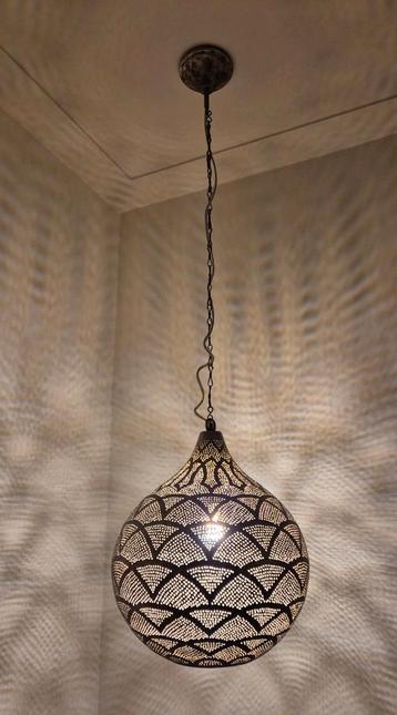 Oosterse hanglamp, verzilverd beschikbaar voor biedingen