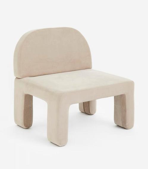 Fluwelen lounge stoelen H&M Home, Huis en Inrichting, Stoelen, Zo goed als nieuw, Twee, Grijs, Ophalen