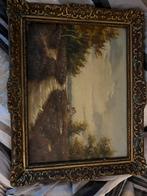 Antiek schilderij gesigneerd, Antiek en Kunst, Ophalen of Verzenden