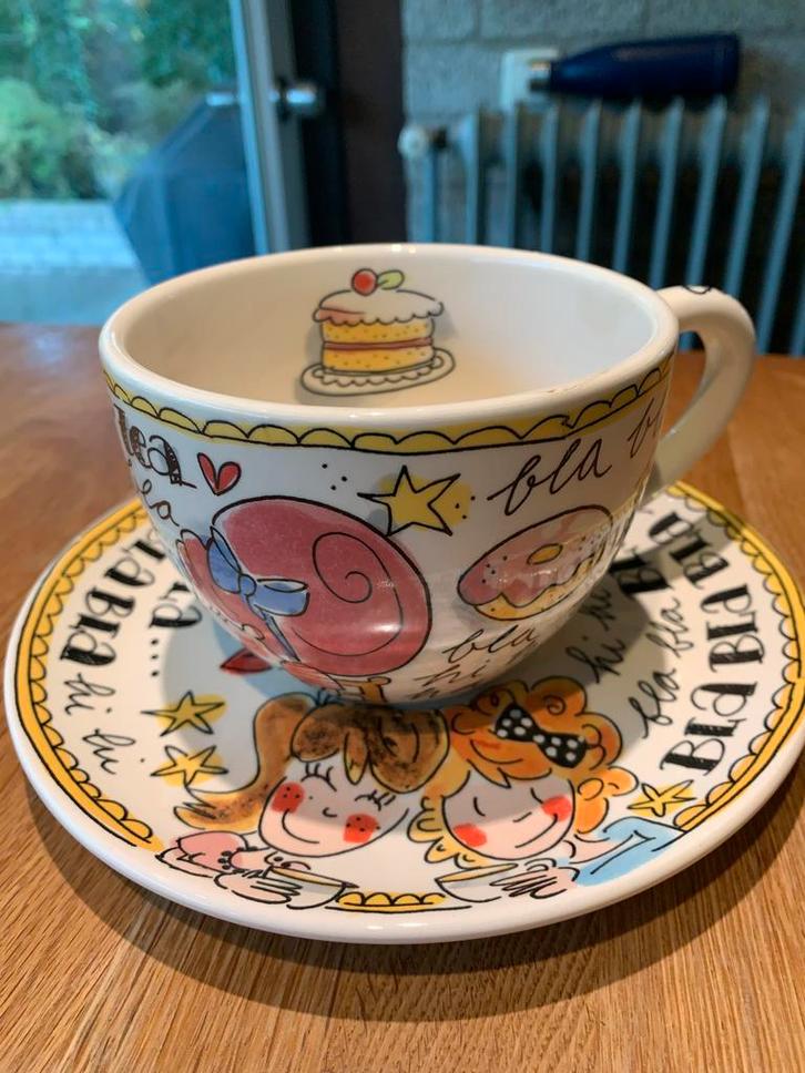 Blond Amsterdam Kop & Schotel - Even Bijkletsen, Huis en Inrichting, Keuken | Servies, Zo goed als nieuw, Kop(pen) en/of Schotel(s)