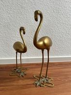 2 XXL Messing Flamingo’s, Antiek en Kunst, Antiek | Koper en Brons, Ophalen of Verzenden