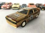 Model Audi quattro rally, goudkleurig, 1/43, Verem, Ophalen of Verzenden, Gebruikt, Auto