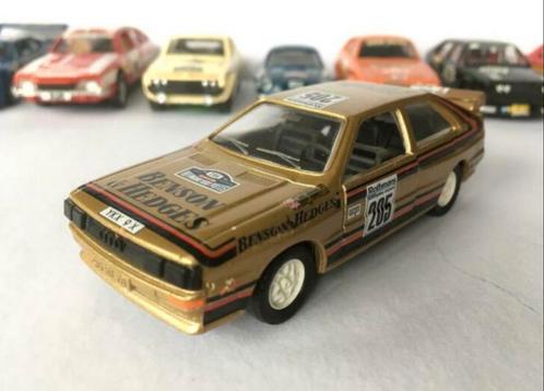Model Audi quattro rally, goudkleurig, 1/43, Verem, Hobby en Vrije tijd, Modelauto's | 1:43, Gebruikt, Auto, Ophalen of Verzenden